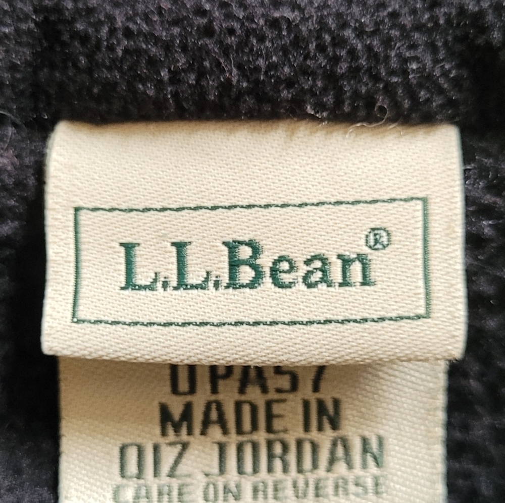 L.L. Bean Black Jacket with Patterned Trim - Picture 12 of 16